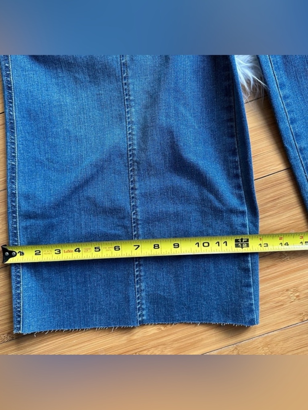 Spanx Seamed Front Wide Leg High Rise Raw Hem Capris Size XL - Picture 6 of 9